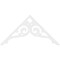 Ekena Millwork Pitch Bordeaux Architectural Grade PVC Gable Pediment, 60"W x 30"H x 1"P (12/12) GPP060X030X100BOR - alternate 5